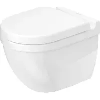 Bilde av Duravit Starck 3 Compact vegghengt toalett, antibakteriell, hvit Baderom > Toalettet