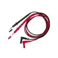 Bilde av ELMA INSTRUMENTS Sæt af 1 sort og 1 rød PVC-ledning 1 mm², 1m lang. 4 mm vinkelbananstik. Rørlegger artikler - Rør og beslag - Trykkrør og beslag