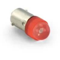 Bilde av ELTECH AUTOMATION LED pære BA9S Ø10 mm, længde 25 mm 230V AC/DC, rød Elektrisitet og belysning - Innendørs belysning - Dekorativ belysning
