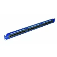 Bilde av EMITERNET Panel 19, 24xRJ45 UTP cat.6 (1U) with shelf, blue DCN/PPFA-951K-248-C6 PC tilbehør - Nettverk - Patch panel