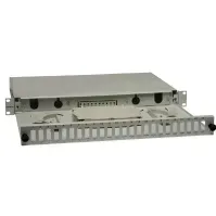 Bilde av EMITERNET Pull-out distribution box 19 1U 24xSC duplex gray EM/PS-1924SCD0-S PC tilbehør - Nettverk - Patch panel