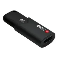 Bilde av EMTEC B120 Click Secure 3.2 - USB-flashstasjon - kryptert - 32 GB - USB 3.2 Gen 2 - FIPS 140-2 PC-Komponenter - Harddisk og lagring - USB-lagring