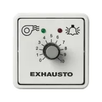 Bilde av EXHAUSTO Regulator EFC1P2, hvid med 0-10V signal til ventilator med FC/EC-motor. IP20, -20°C..40°C. Mål 53x53x56 mm. Leveres inkl. underlag. Diverse