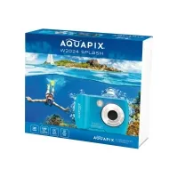 Bilde av Easypix Aquapix W2024 Splash - Digitalkamera - kompakt - 5.0 MP / 16.0 MP (interpolert) - 720 p - under vannet inntil 3 m - isblå Digitale kameraer - Kompakt