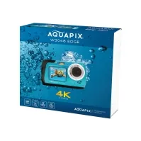 Bilde av Easypix Aquapix W3048 Edge - Digitalkamera - kompakt - 13.0 MP / 48 MP (interpolert) - 4K / 10 fps - under vannet inntil 3 m - isblå Digitale kameraer - Kompakt