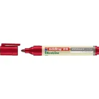 Bilde av Edding 28 EcoLine, 1 stykker, Rød, Beige, Rød, Rund, 1,5 mm, 3 mm Skriveredskaper - Markør - Whiteboardmarkør
