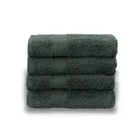 Bilde av Egyptisk bomull håndkle - 50x100cm - Mørkegrønn - Luksuriøse håndklær fra "By Borg" Håndklær