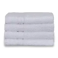 Bilde av Egyptisk bomull håndkle - Badehåndkle 70x140cm - Hvit - Luksuriøse håndklær fra "By Borg" Håndklær