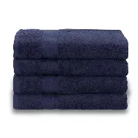 Bilde av Egyptisk bomull håndkle - Badehåndkle 70x140cm - Mørkblå - Luksuriøse håndklær fra "By Borg" Håndklær