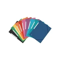 Bilde av Elastikmappe Oxford Top File+, 3-klap, A4, ass. pastelfarver, pakke a 10 stk. Arkivering - Elastikmapper & Chartekker - Elastiske mapper