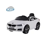 Bilde av Elbil BMW GT 12V med gummihjul, NORDIC PLAY Speed hvid (805-749) Utendørs lek - El & Bensinkjøretøy - El-biler til barn 6V