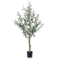 Bilde av Emerald Kunstig oliventre 115 cm i plastpotte - Kunstig flora - Kunstig plante blomst