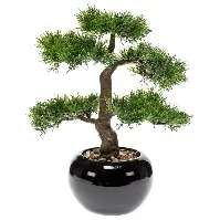 Bilde av Emerald Kunstig sedertre bonsai grønn 34 cm 420003 - Kunstig flora - Kunstig plante blomst