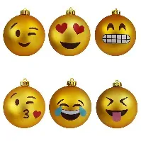 Bilde av Emoji Christmas Ornaments (04380) - Gadgets
