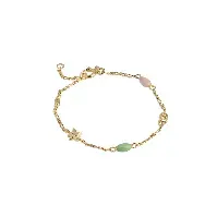 Bilde av Enamel Copenhagen Bracelet, Oceania Dusty green/Light peach - 15,5 cm Accessories - Smykker - Armbånd
