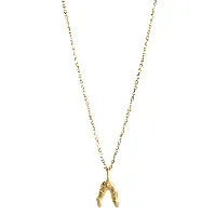 Bilde av Enamel Copenhagen Necklace Wishbone Clear CZ Accessories - Smykker - Halskjeder