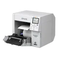 Bilde av Epson ColorWorks CW-C4000E (BK) - Etikettskriver - farge - ink-jet - Rull (10,2 cm) - 1200 x 1200 dpi - inntil 100 mm/sek (mono) / inntil 100 mm/sek (farge) - USB, USB-vert - kutter Skrivere & Scannere - Andre kontormaskiner - Matrix & Etikettskriver