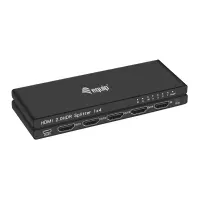 Bilde av Equip HDMI Splitter 2.0 4 Port Ultra Slim 4K/60Hz schwarz PC-Komponenter - Skjermkort & Tilbehør - Tilbehør