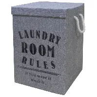 Bilde av Esbada Skittentøykurv Laundry Room Rules Skittentøyskurv