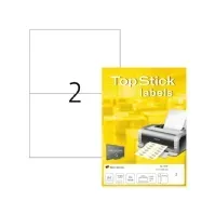 Bilde av Etiketter TopStick 210x148 mm (A5) hvid - (100 ark x 2 stk.) Papir & Emballasje - Etiketter - Laseretiketter