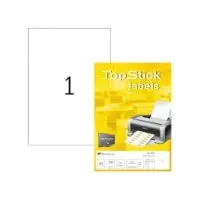 Bilde av Etiketter TopStick 210x297 mm (A4) hvid - (100 ark) Papir & Emballasje - Etiketter - Laseretiketter