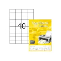 Bilde av Etiketter TopStick 52,5x29,7 mm hvid - (100 ark x 40 stk.) Papir & Emballasje - Etiketter - Laseretiketter