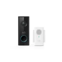 Bilde av Eufy Video Doorbell 1080p, Sort, Hvit, Hjem, IP65, 1600 x 1200 piksler, 5 m, 1080p Huset - Sikkring & Alarm - Alarmer