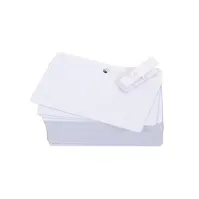 Bilde av Evolis PVC Blank Pre-Punched Cards - Polyvinylklorid (PVC) - 20 milli-incher - 100 kort kort Papir & Emballasje - Markering - Plast kort