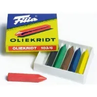 Bilde av FILIA OLIEKRIDT 103-6, ASSORTERET Skole og hobby - Faste farger - Fargekritt til skolebruk