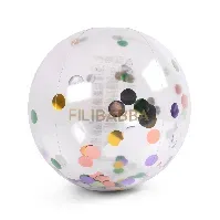 Bilde av FILIBABBA - Beach ball Alfie - Rainbow Confetti - (FI-03014) - Leker