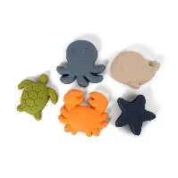 Bilde av FILIBABBA - Silicone sand toys 5 pieces - Animals of the Sea - (FI-03088) - Leker