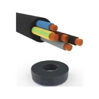 Bilde av FIX-PRO Gummikabel 5G10 mm² H07RN-F sort 450/750V ring med 15 meter, kabeldiameter 29,1 mm Rørlegger artikler - Rør og beslag - Trykkrør og beslag