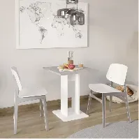 Bilde av FMD Spisebord 70 cm betonggrå og hvit - Møbler > Bord > Spisebord