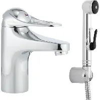 Bilde av FMM 9000E håndvask. m/selvlukkende sidedusj, krom, G3/8 Backuptype - VVS