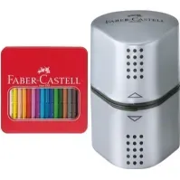 Bilde av Faber-Castell Jumbo GRIP - Fargeblyant - assorterte levende farger - 3.8 mm (en pakke 16) Skriveredskaper - Blyanter & stifter - Blyanter