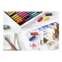Bilde av Faber-Castell Mini - Fargeblyant - assorterte pastellfarger (en pakke 72) Skole og hobby - Faste farger - Fargekritt til skolebruk