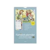 Bilde av Familiekalender Otto Dickmeiss med 4 kolonner 2024 - inkl. stickers Papir & Emballasje - Kalendere & notatbøker - Kalendere