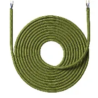 Bilde av Farget Stoffledning 4 meter - Olivengrønn Stoffledning