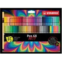 Bilde av Fiberpen Stabilo Pen 68 Arty med 65 stk. ass. farver Skriveredskaper - Fiberpenner & Finelinere