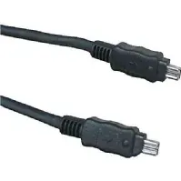 Bilde av Firewire 4-pinners logo - Firewire 4-pinners, 2m, svart (17069) PC tilbehør - Kabler og adaptere - Datakabler