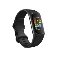 Bilde av Fitbit Charge 5 - Rustfritt grafittstål - aktivitetssporer med uendelighetsbånd - silikon - svart - håndleddstørrelse: 130-210 mm - display 1.04 - Bluetooth, NFC Sport & Trening - Pulsklokker og Smartklokker - Pulsklokker