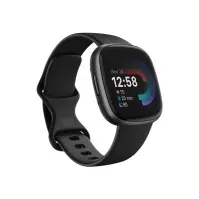 Bilde av Fitbit Versa 4 - 40 mm - grafitt - smartklokke med bånd - svart - båndbredde: S/L - NFC, Bluetooth Sport & Trening - Pulsklokker og Smartklokker - Smartklokker