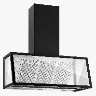 Bilde av Fjäråskupan Fasett kjøkkenvifte 100 cm, svart Kjøkkenvifte