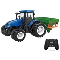 Bilde av Fjernstyret Traktor m/spreder 1:24 Alloy 2.4G Radiostyrt - RC - Andre - Traktor & landbruk