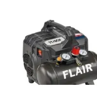 Bilde av Flair 11/6OF kompressor 1,0hk - 230V, lydsvag, 105L/min, 6L tank, 8 bar, oliefri Verktøy & Verksted - Til verkstedet - Generator og kompressor