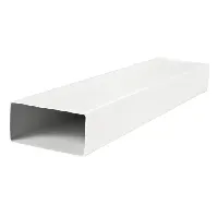 Bilde av Flatkanal PVC 55 x 110 mm, lengde 1000 mm, hvit Rør