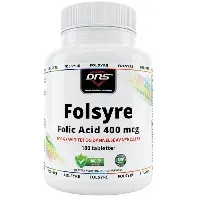 Bilde av Folsyre - Folic Acid - 400 mcg - 180 tabs Vitaminer/ZMA