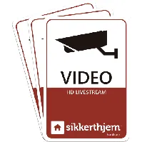 Bilde av Forebyggende videoklistremerker (3-pakning), dobbeltsidig, UV Backuptype - El
