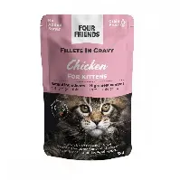 Bilde av Four Friends Kitten Chicken in Gravy 85 g Kattunge - Kattungemat - Våtfôr til kattunge