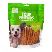 Bilde av FourFriends Dog Twisted Stick Chicken 12,5 cm (40 pack) Hund - Hundegodteri - Tyggepinner